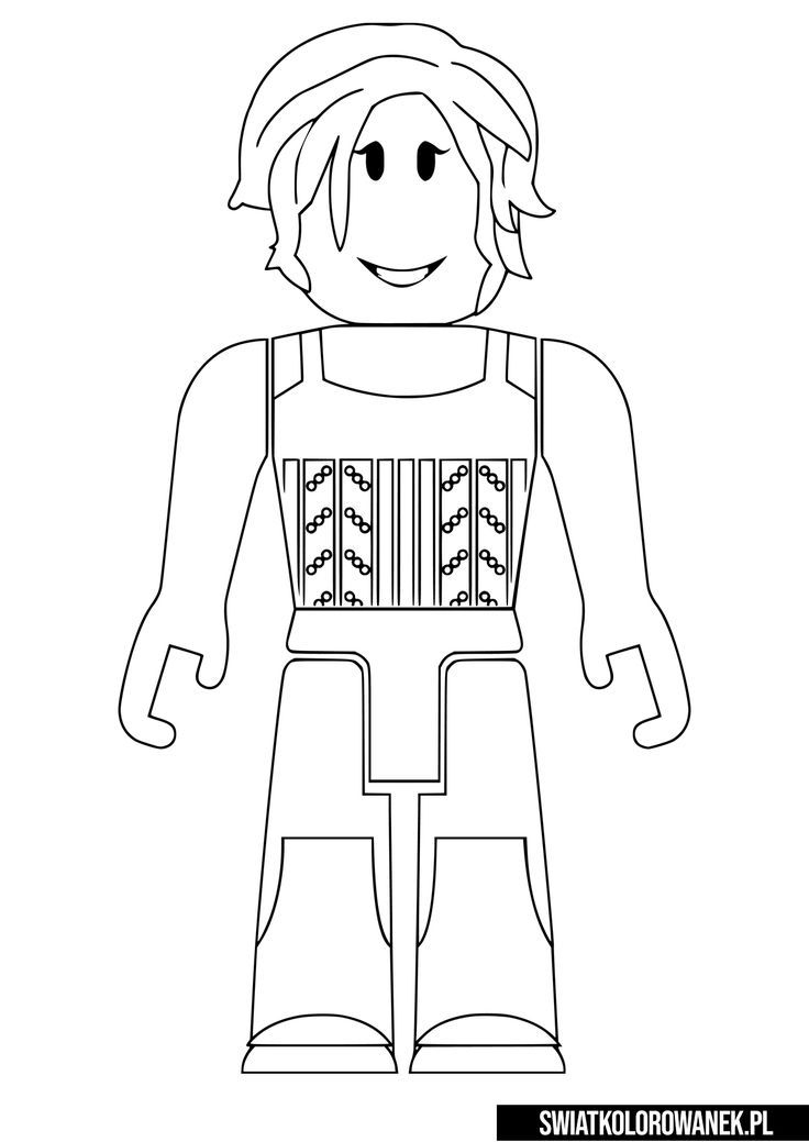 Roblox Girl Character Coloring Pages Roblox Girl Character Coloring Pages