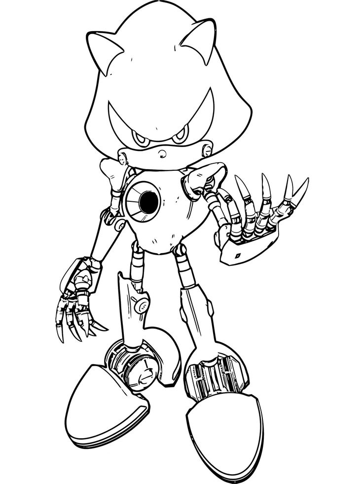 Sonic printable coloring pages