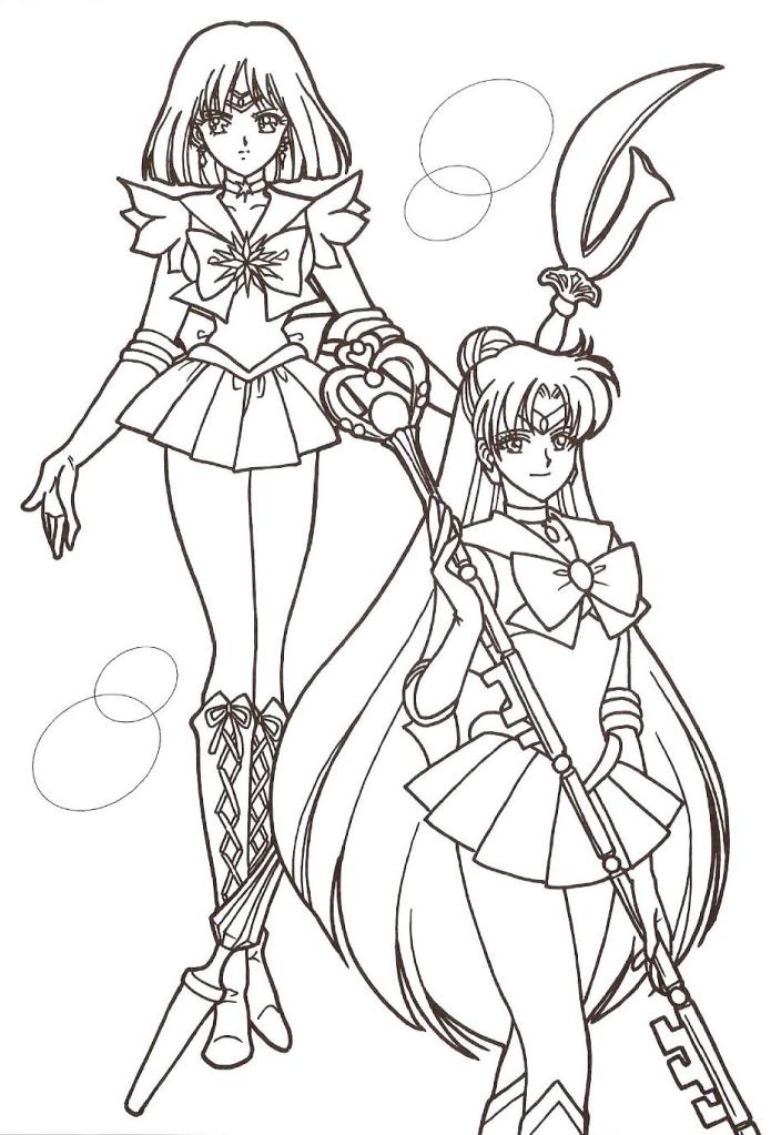 SAILOR SATURN COLORING PAGE Coloring Home