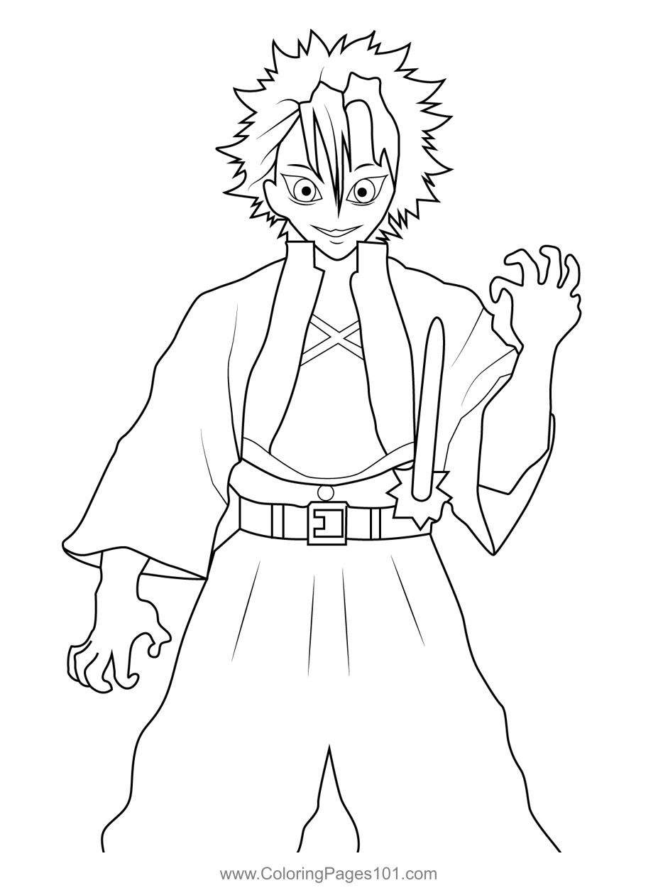 demon slayer coloring pages easy demon slayer coloring pages easy