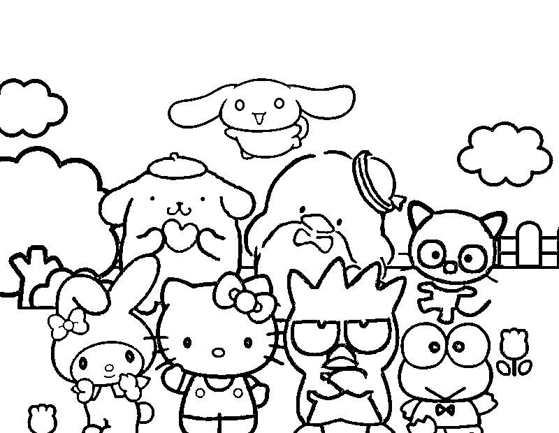 Sanrio Free Printable Coloring Page Free Printable Coloring Pages