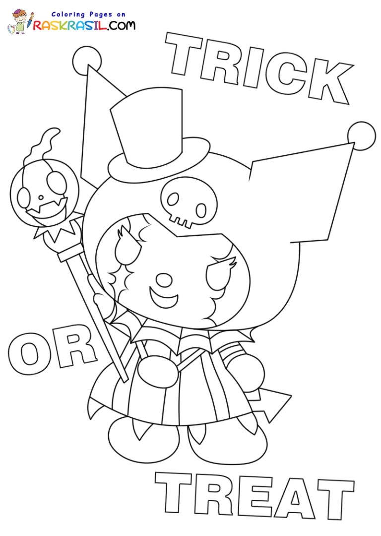 Sanrio Halloween Coloring Pages Sanrio Halloween Coloring Pages