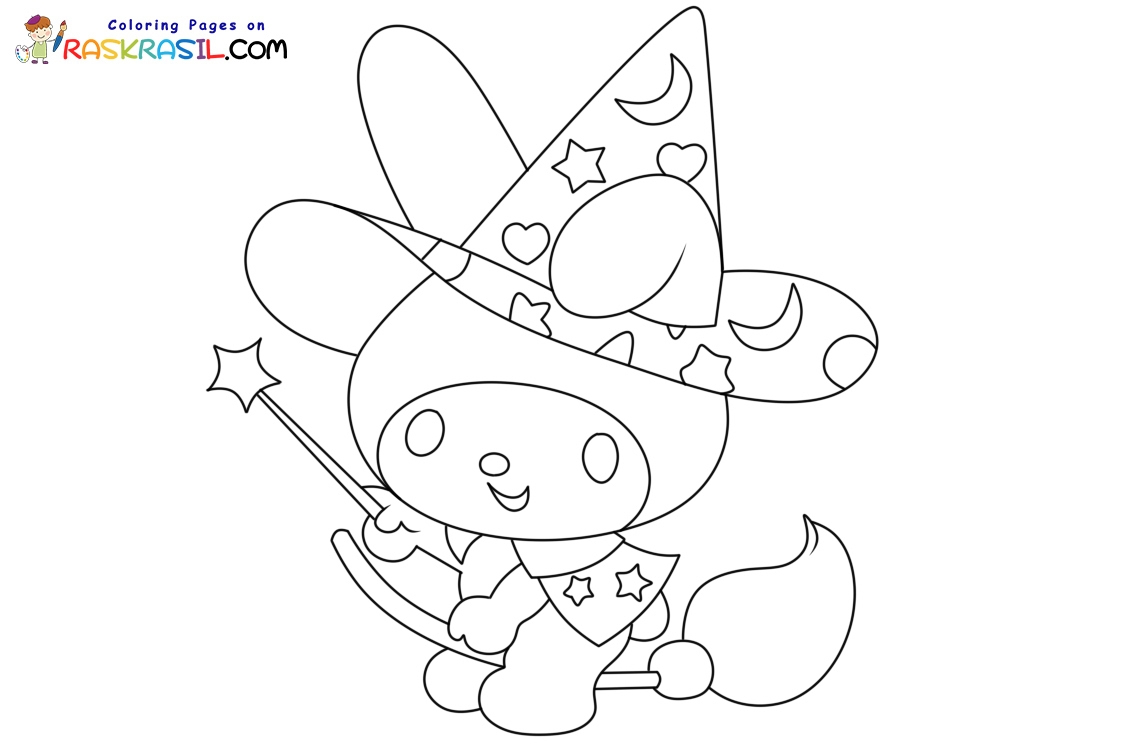 Sanrio Halloween Coloring Pages Sanrio Halloween Coloring Pages