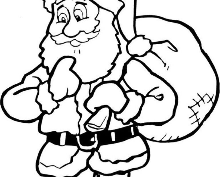 Santa Claus Printable Coloring Home