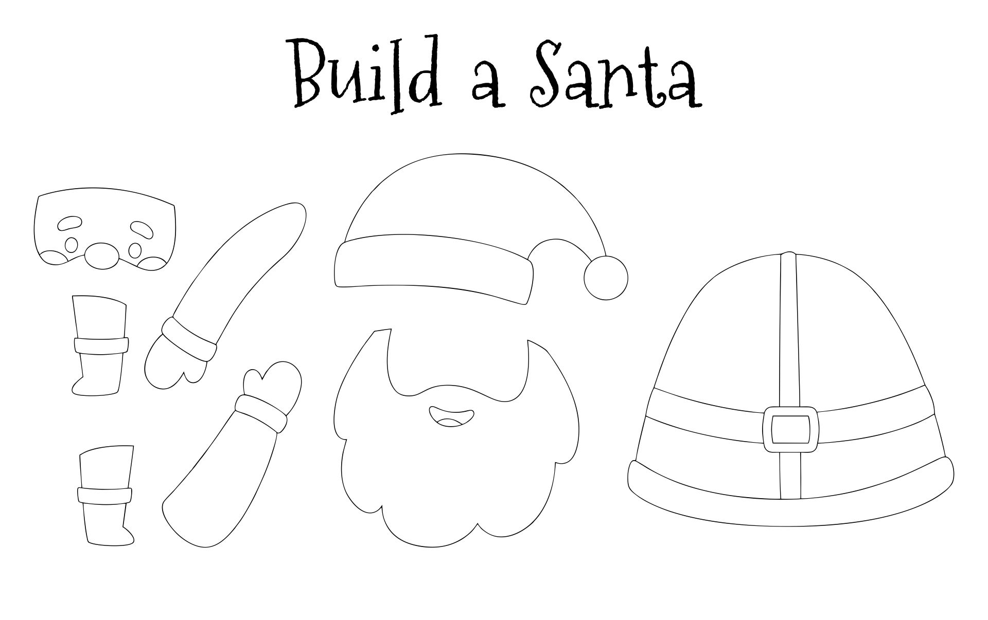 Santa Claus Template Craft 10 Free PDF Printables Printablee