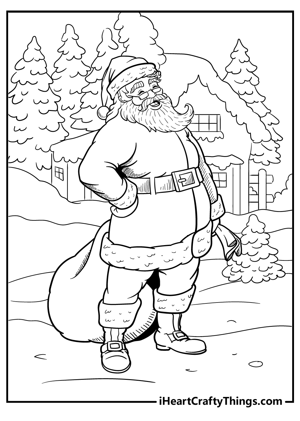 Santa Coloring Pages Coloring Pages