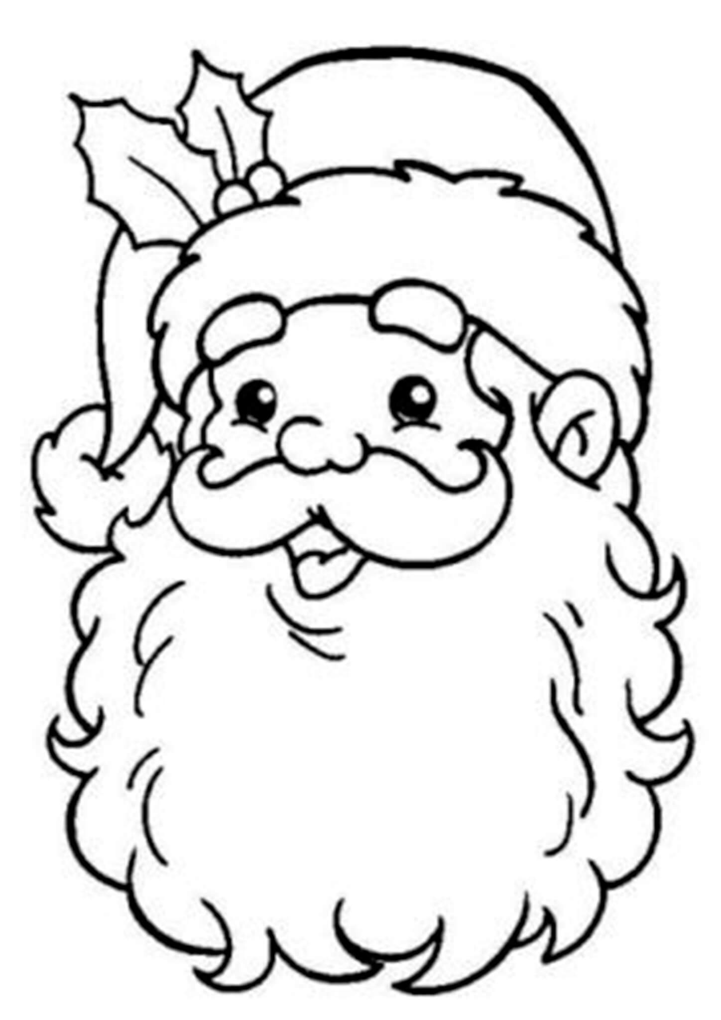 free printable santa coloring pages
