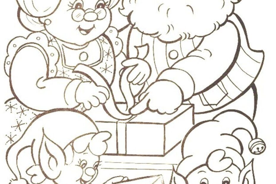 Santas Elf Coloring Pages Coloring Home