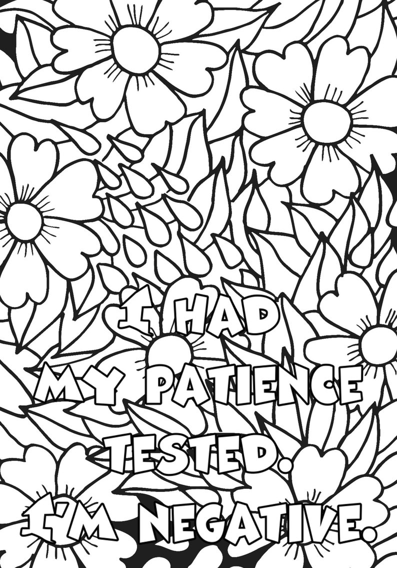 Sarcastic Adult Coloring Pages Free Coloring Pages