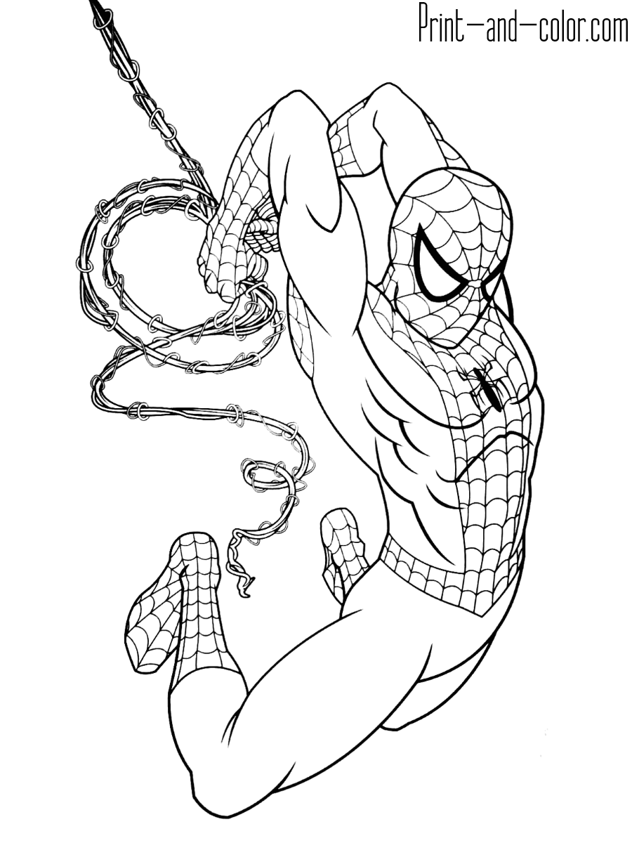 Scarlet Spider Man Coloring Pages Coloring Pages