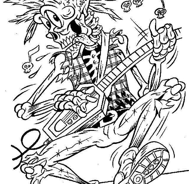 Scary Halloween Coloring Pages For Teens Coloring Home
