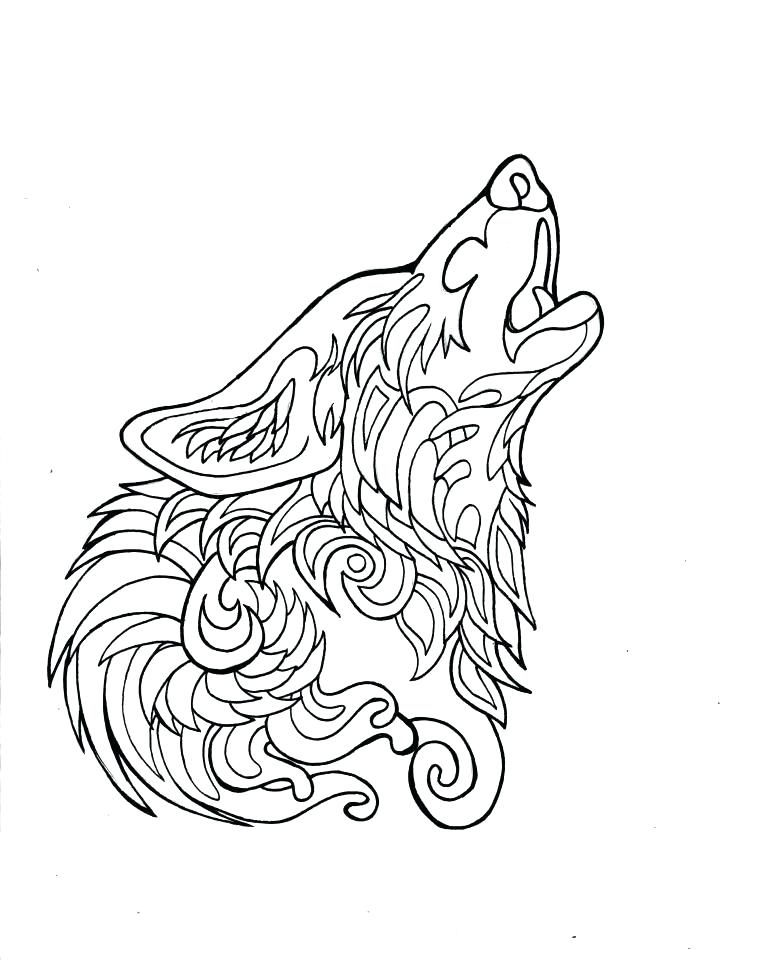 Scary Wolf Coloring Pages At GetColorings Free Printable 