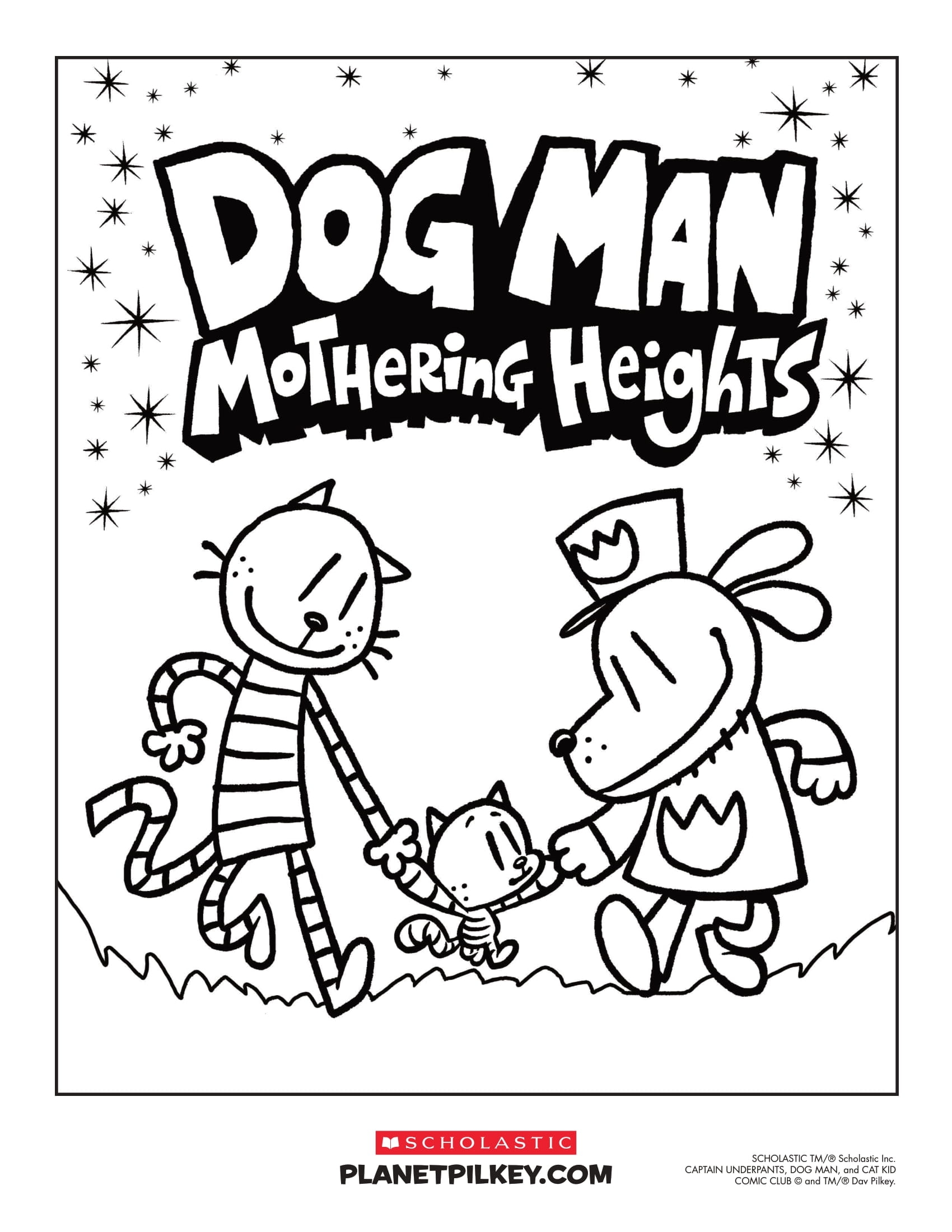 Scholastic Dog Man Coloring Pages Coloring Pages