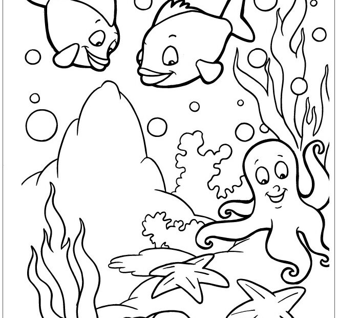 Sea Animals Coloring Page Free Printable Coloring Pages