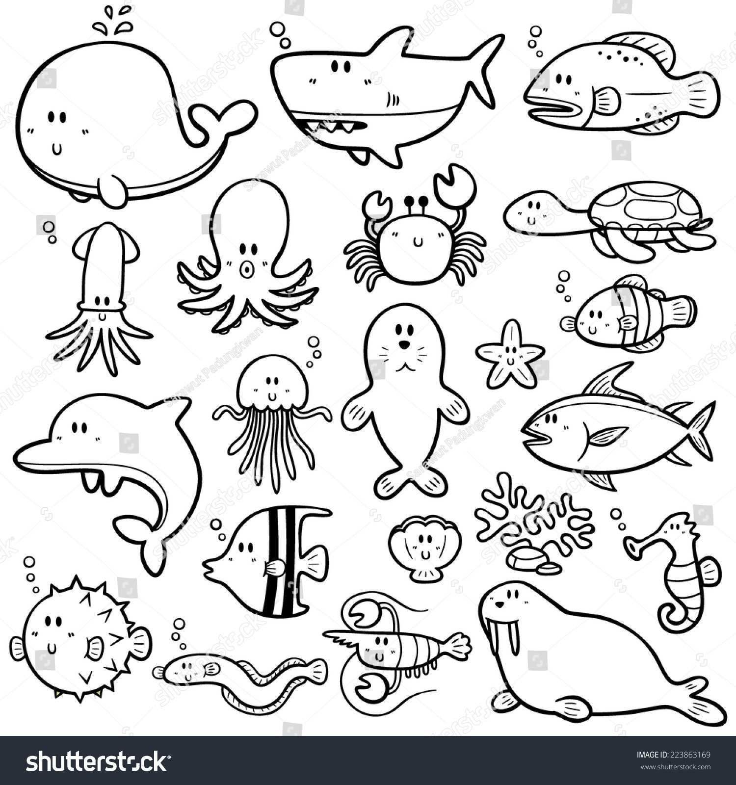 free sea creatures coloring pages free sea creatures coloring pages