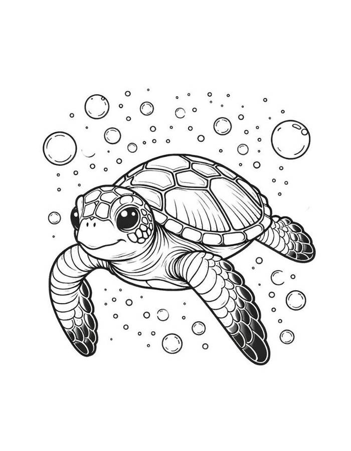 turtle coloring pages for adults