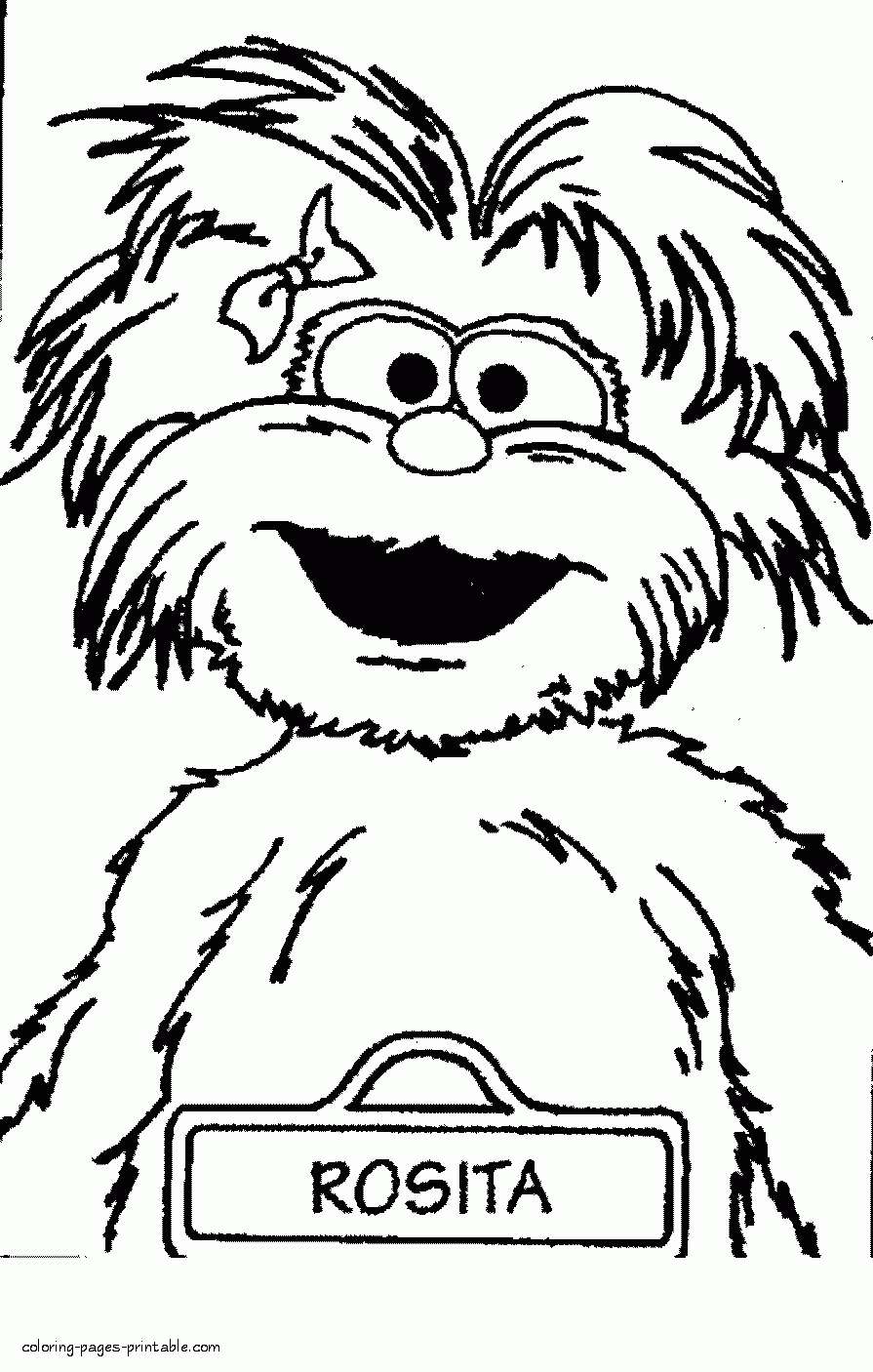 Sesame Street Coloring Pages To Print Rosita COLORING PAGES 
