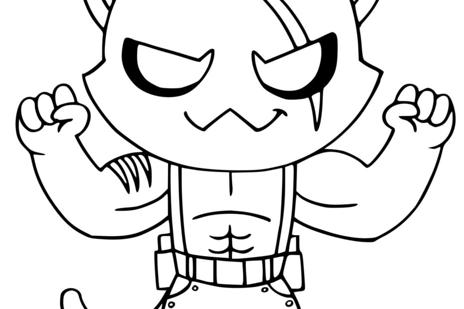 Shadow Meowscles Fortnite Coloring Page Printable