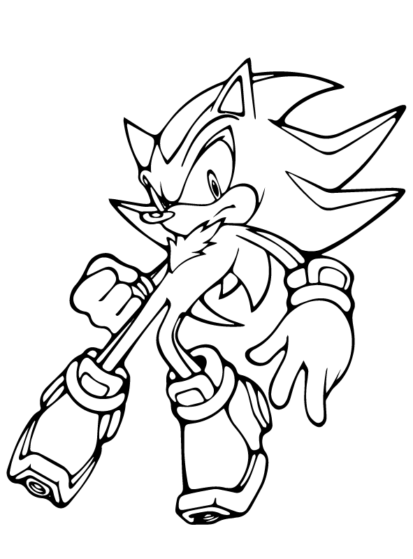 Shadow Sonic Drawing To Color Shadow The Hedgehog Sketchy By 