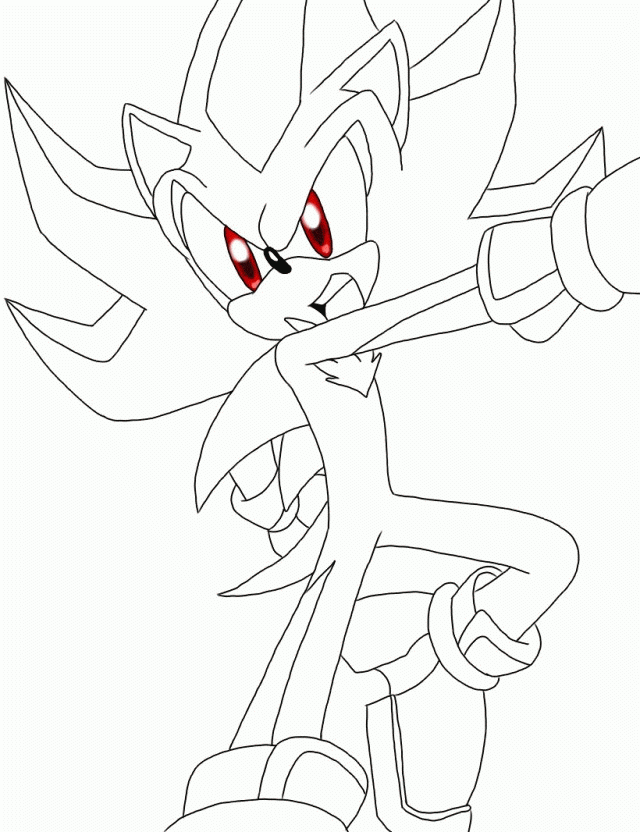 Shadow The Hedgehog Coloring Pages For Kids Coloring Home Shadow The Hedgehog Coloring Pages For Kids Coloring Home