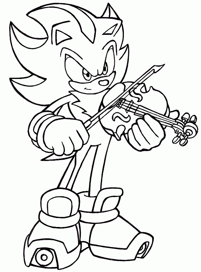 Shadow The Hedgehog Printable