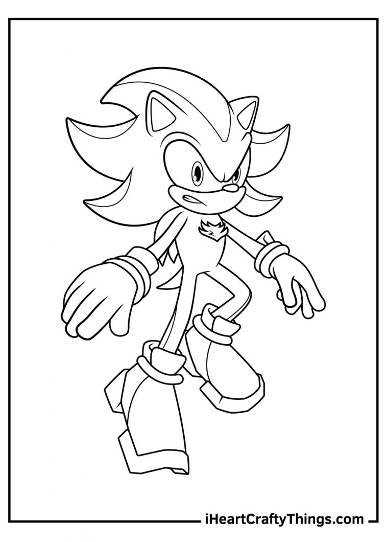 Shadow The Hedgehog Printable