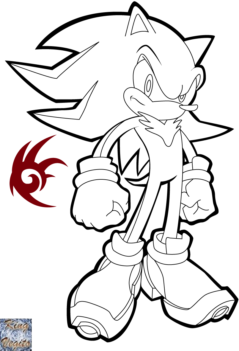 Shadow The Hedgehog Printable