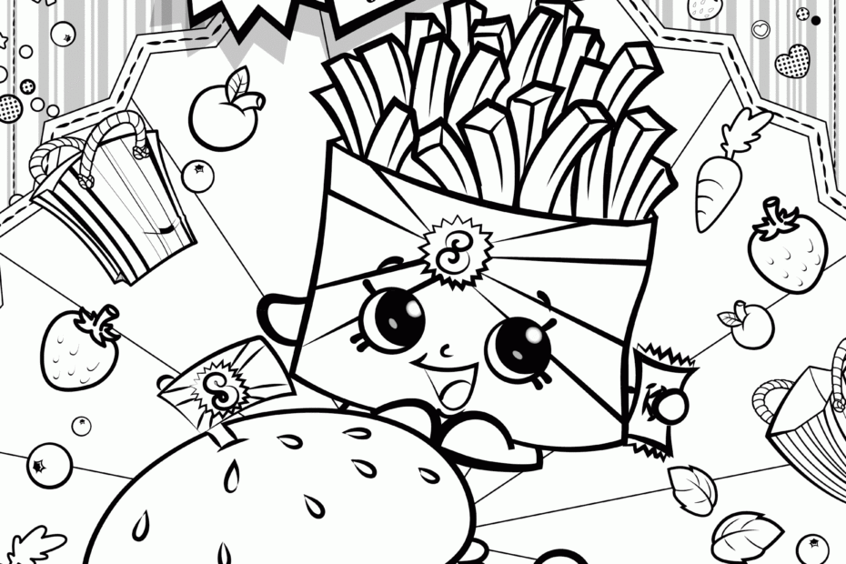 Shopkins Coloring Pages Coloring Home