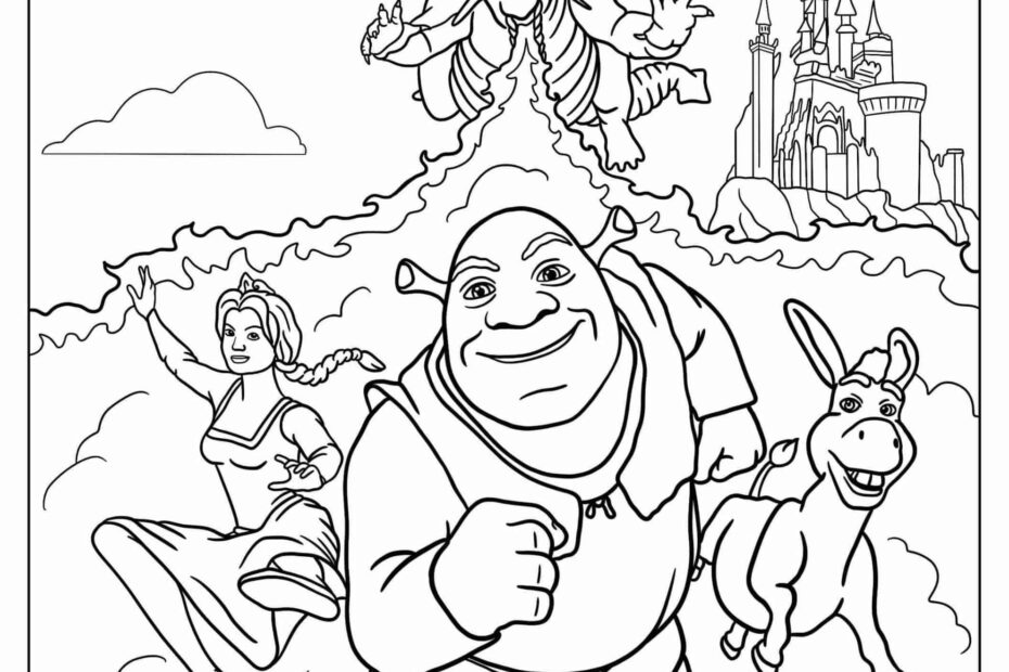 Shrek Coloring Pages Free PDF Printables Disney Coloring Pages