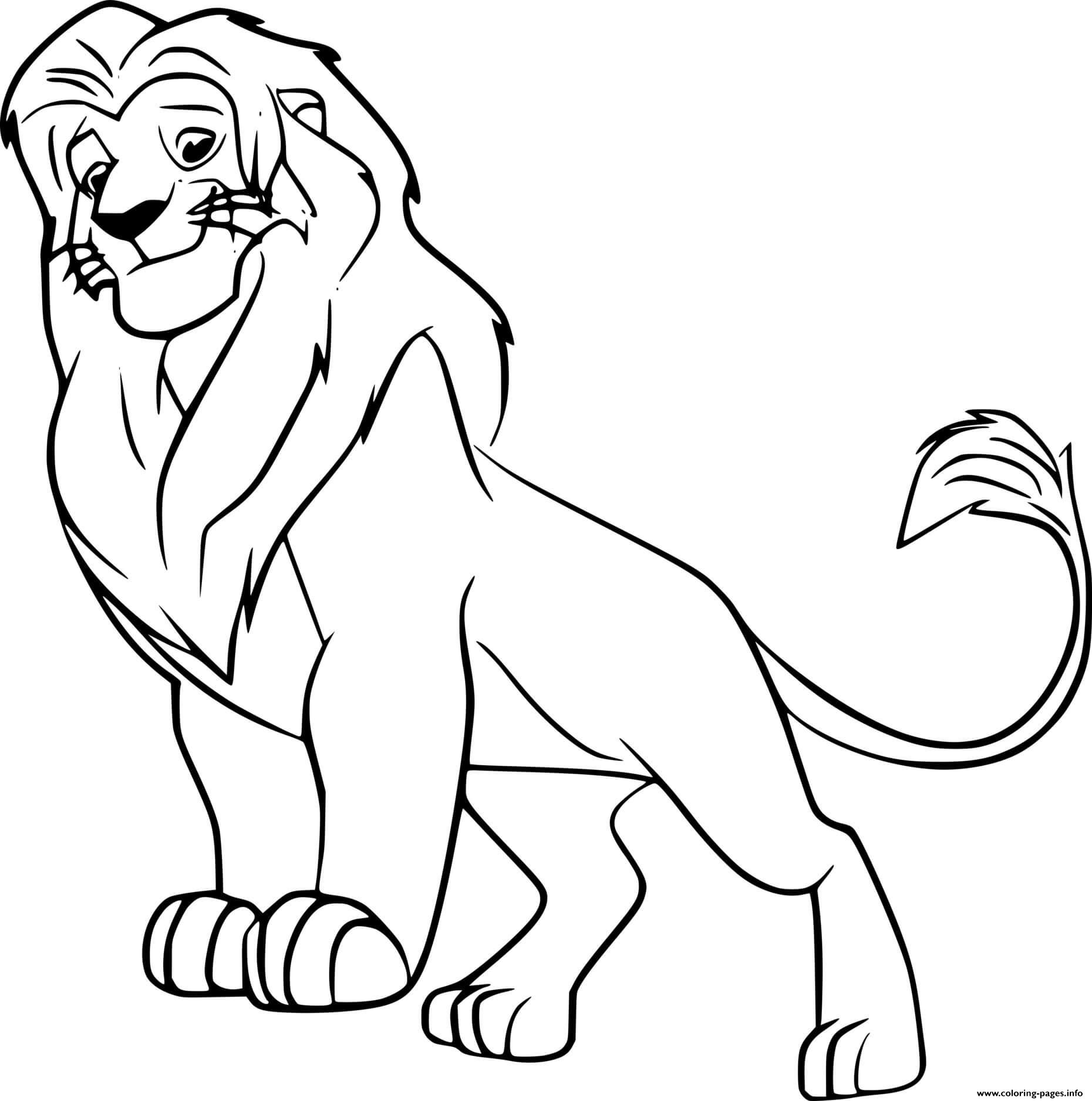 lion king coloring pages simba lion king coloring pages simba