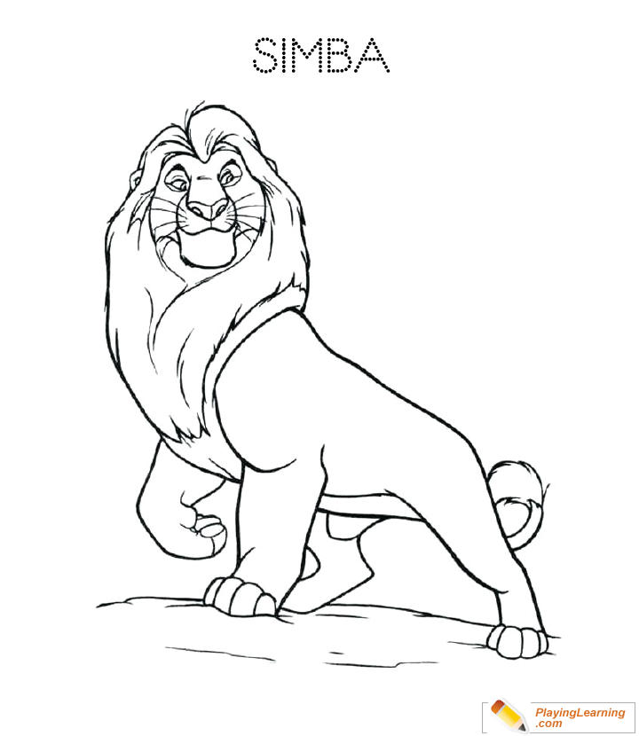 Simba Lion King Coloring Sheet Coloring Pages Simba Lion King Coloring Sheet Coloring Pages