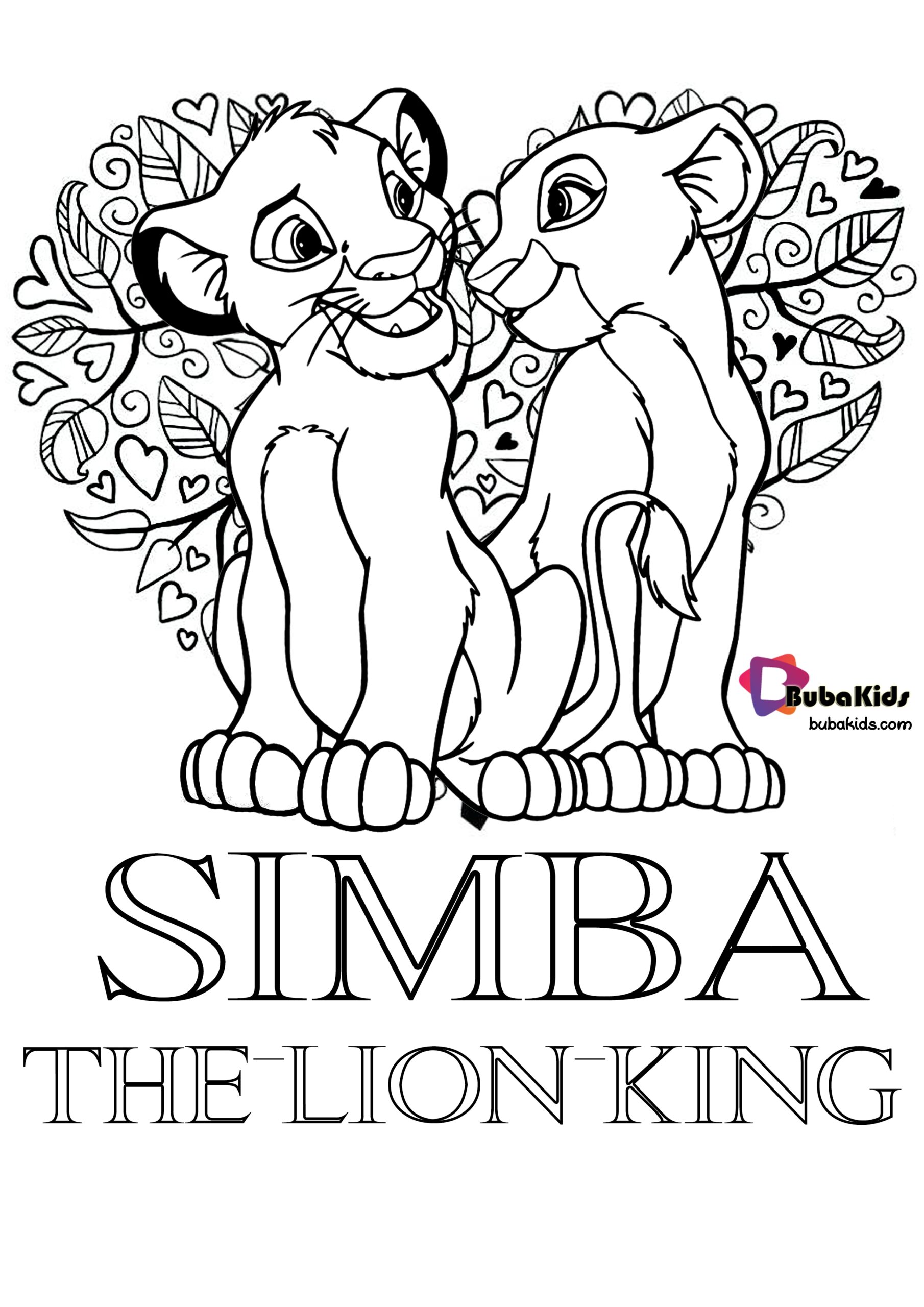 Simba The Lion King Bubakids Coloring Pages BubaKids Simba The Lion King Bubakids Coloring Pages BubaKids
