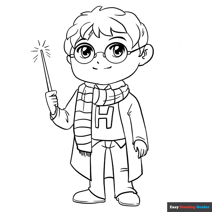 Harry Potter coloring pages simple Harry Potter coloring pages simple