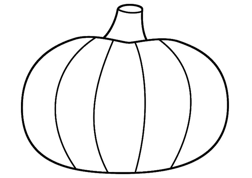 Simple Pumpkin Coloring Page Free Printable Coloring Pages For Kids