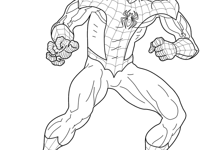 Simple Spider Man Coloring Pages Coloring Pages