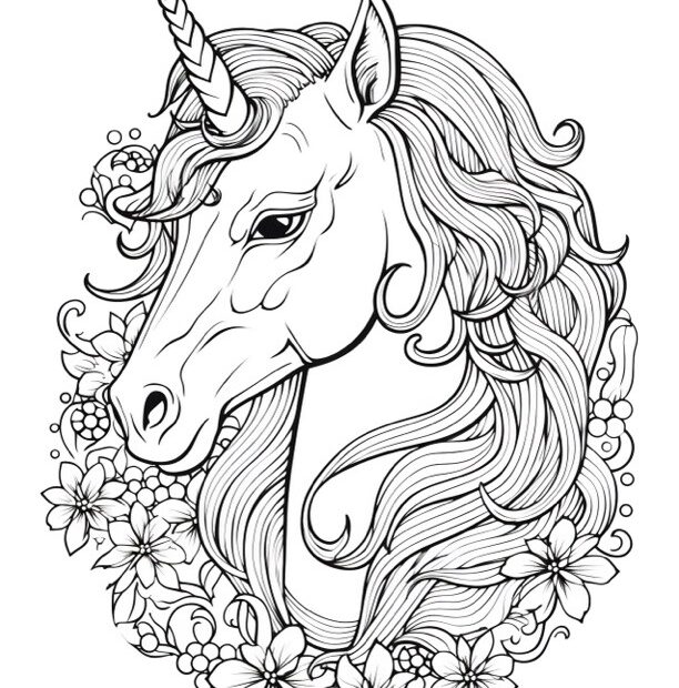 Simple Unicorn Coloring Sheet Free Printable Free Coloring Sheet