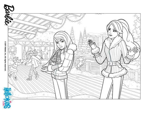 Skipper Barbie 39 s Sister Coloring Pages Hellokids