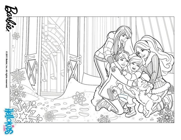 Skipper Barbie Stacie And Chelsea Coloring Pages Hellokids