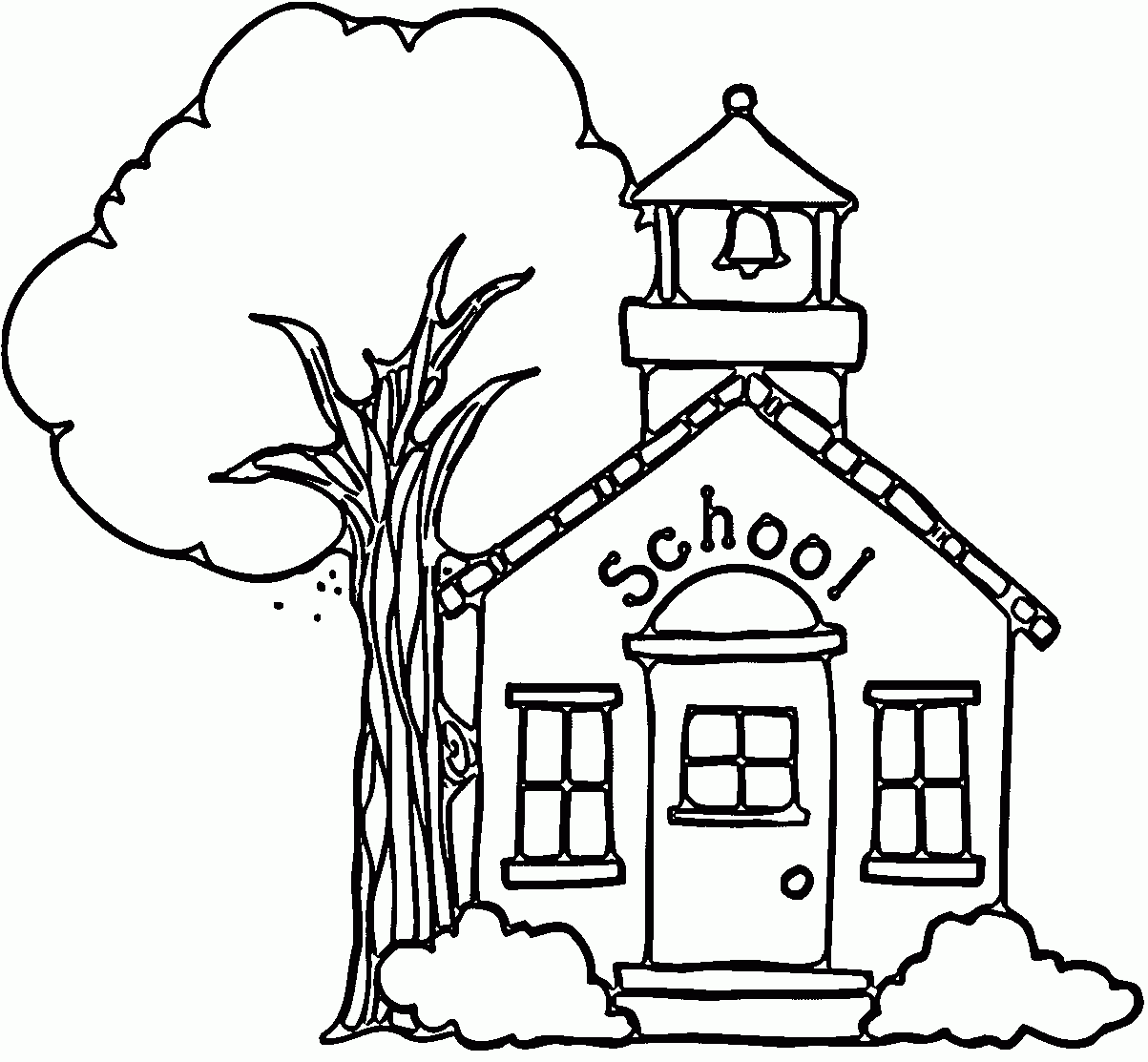 Small School Coloring Page Free Printable Coloring Pages For Kids