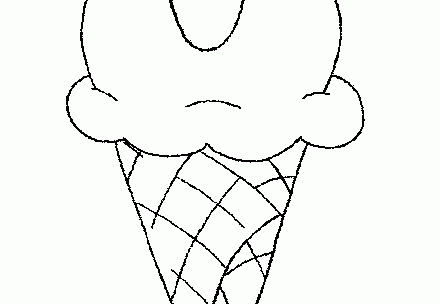 Smiling Ice Cream Coloring Page COLORING PAGES PRINTABLE COM