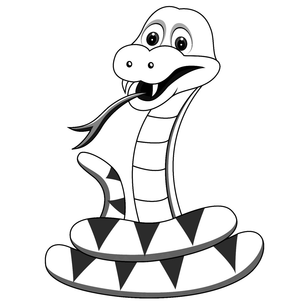 Snake Coloring Page For Kids Photo Animal Place