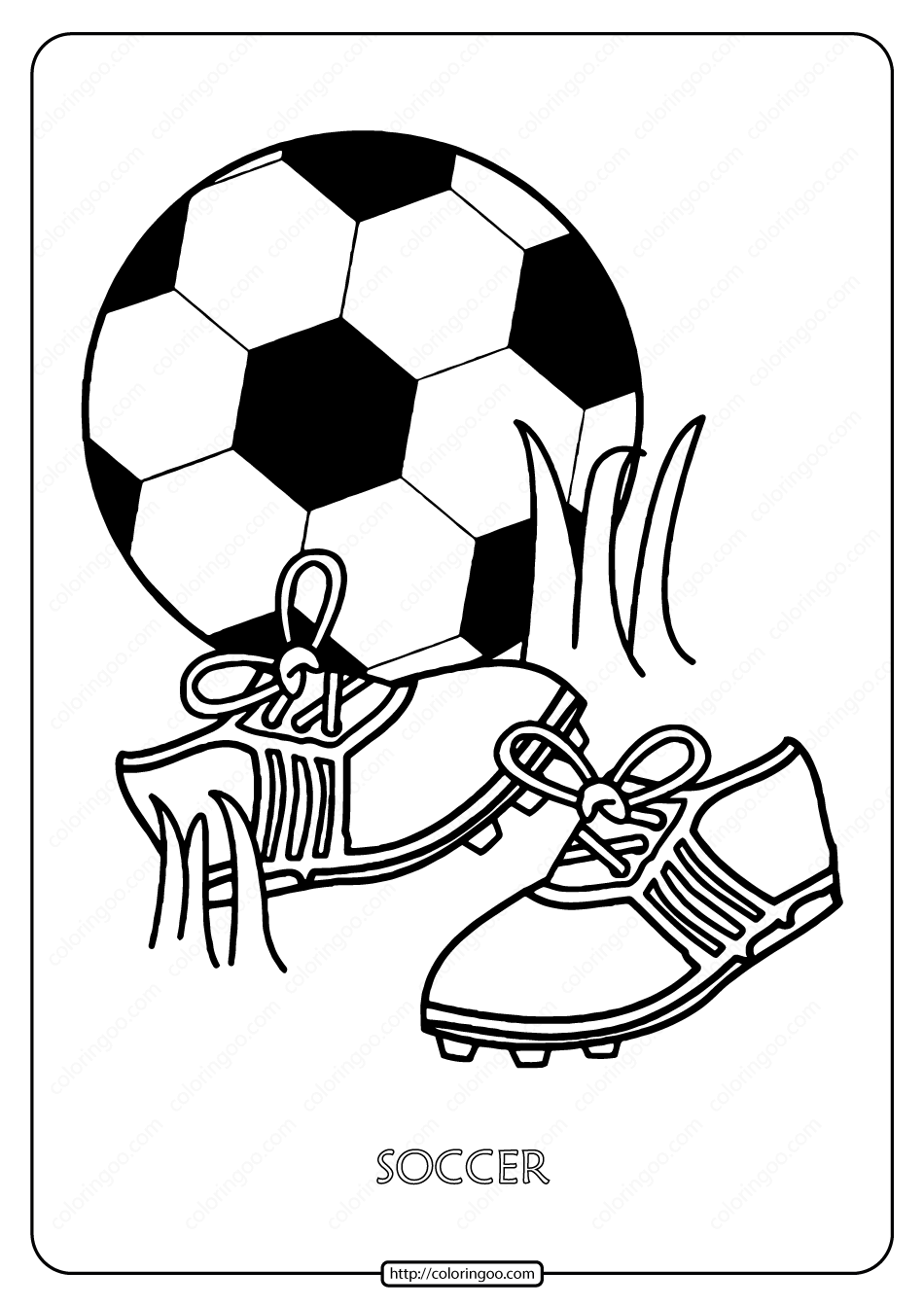 free printable soccer pages