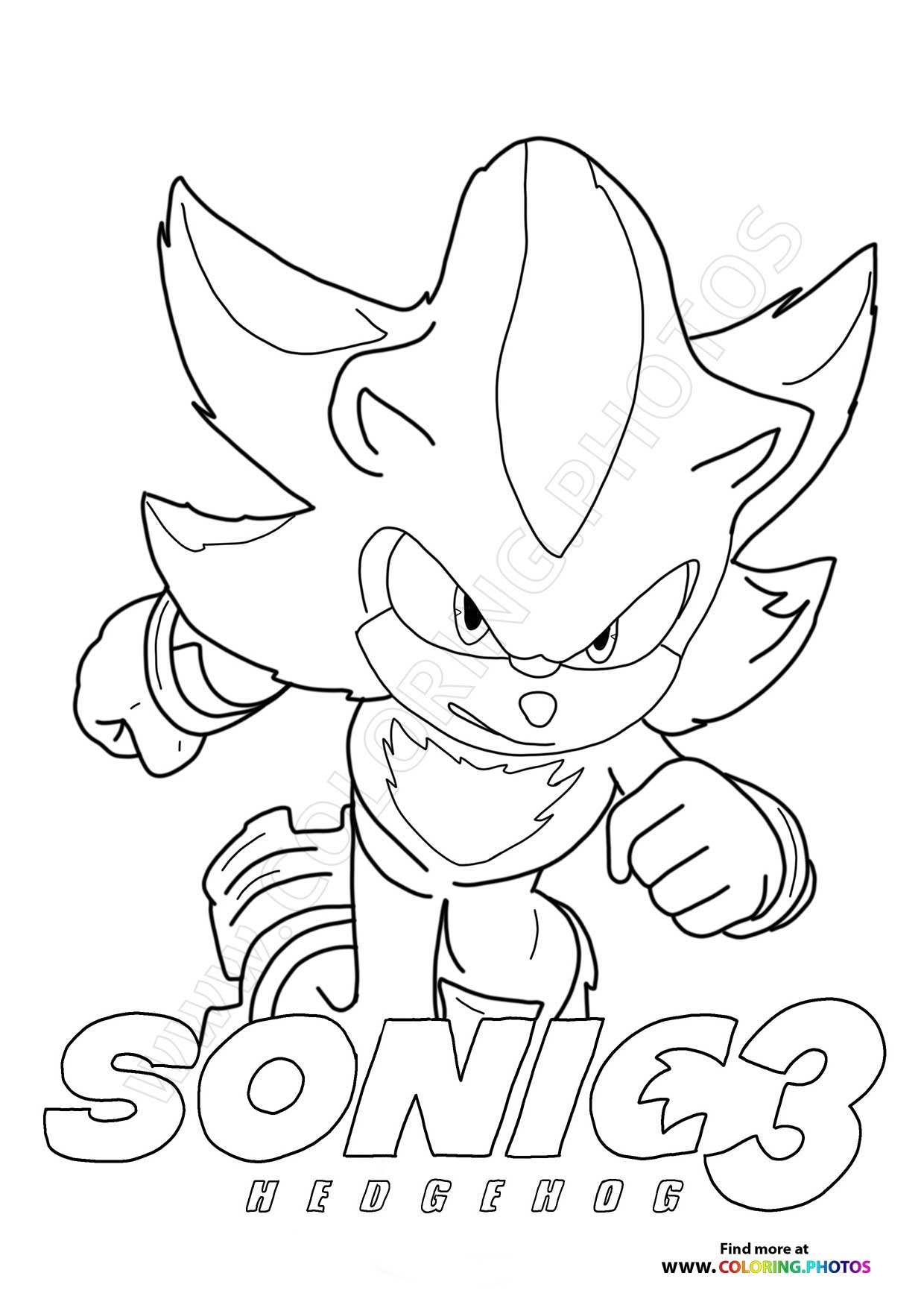 Sonic free coloring sheet