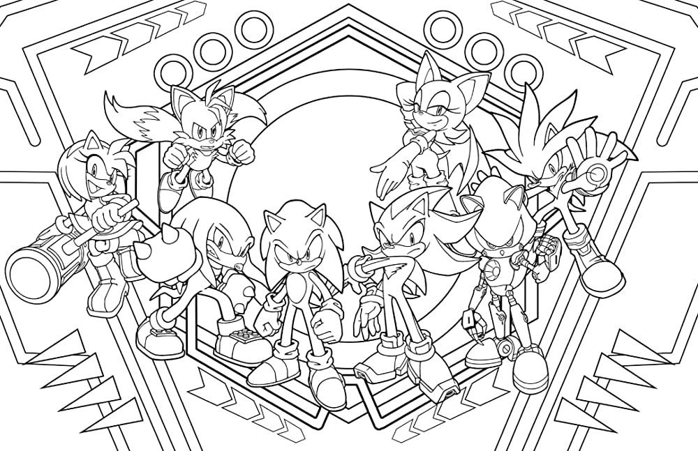 Sonic And Friends Coloring Pages Coloring Book Sonic And Friends Coloring Pages Coloring Book