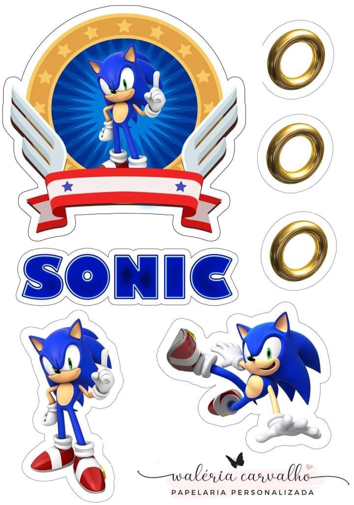 Sonic Cake Topper Printable Printable Template Calendar Sonic Cake Topper Printable Printable Template Calendar