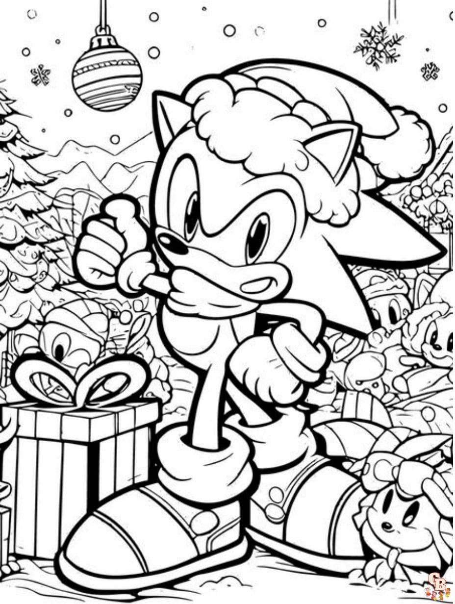 free Sonic coloring page free Sonic coloring page