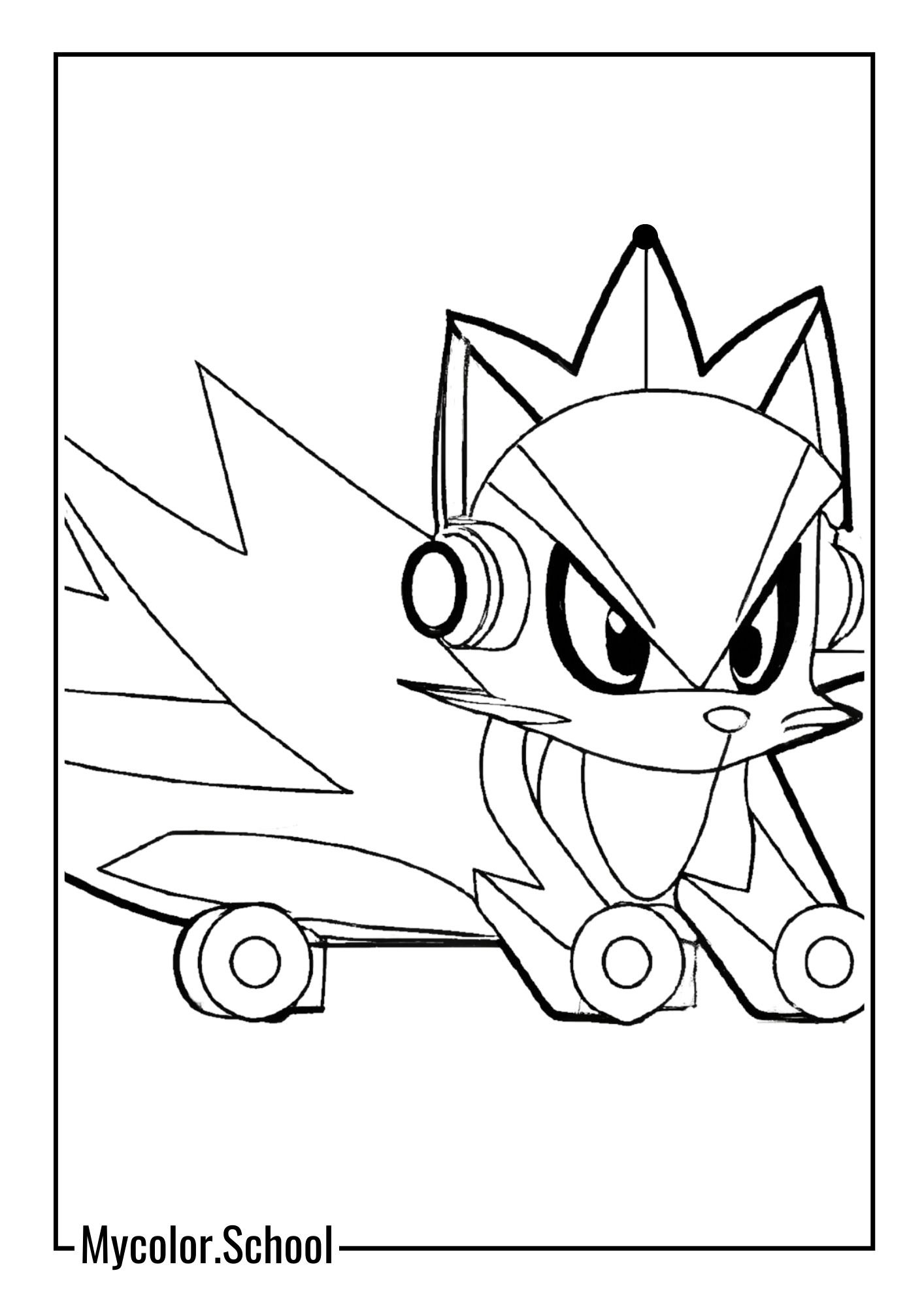 Sonic coloring pages for adults