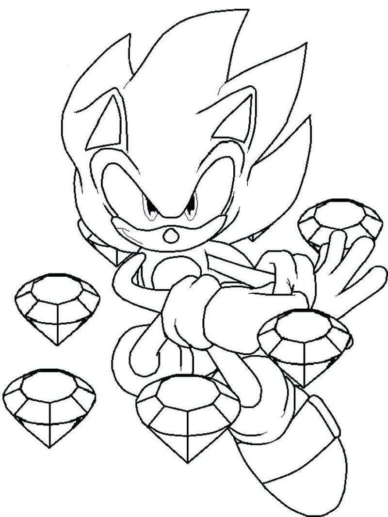 Sonic Coloring Pages Printable Free