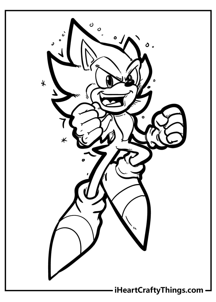 Sonic Colouring Pages Free At Webrogerblog Blog
