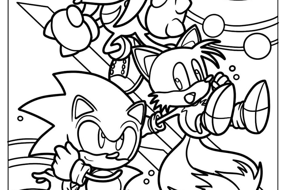 Sonic Colouring Pages Knuckles Printable Free Templates